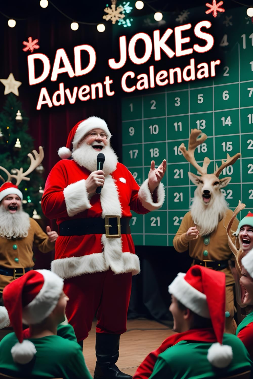 Advent Calendar 2025 Dad Jokes: Christmas Countdown – 24 Days of Cheesy Dad Jokes, Festive Puns, and Silly Laughs – Perfect Holiday Gift for Men, Women, and Kids | Funny Stocking Stuffer