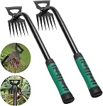3 Pack Weed Puller Tool, Manual Hand Weeder Paver, Crack Weeder, Stainless Steel Crevice Weeding Digger Tool, Paving Brick Moss Removal, L-Shape Gardening Crack Sickle for Sidewalk, Lawn Edger