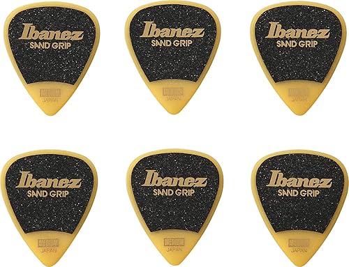 IBANEZ Flat Pick Sand Grip gelb StA ck  PPA14MSG-YE 