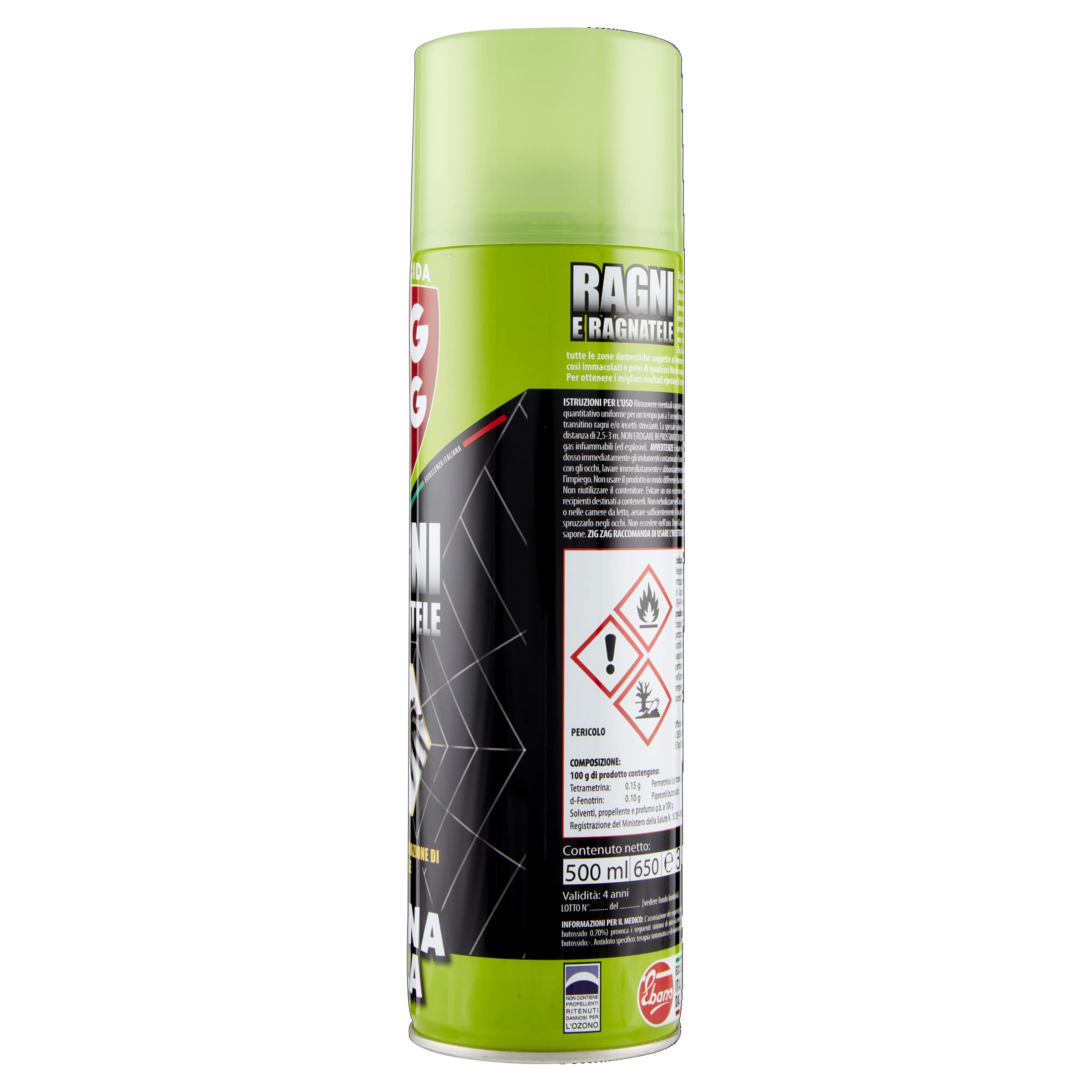 ZIG-ZAG Insetticida Ragni Magnatela Alta Residualità 500 ml