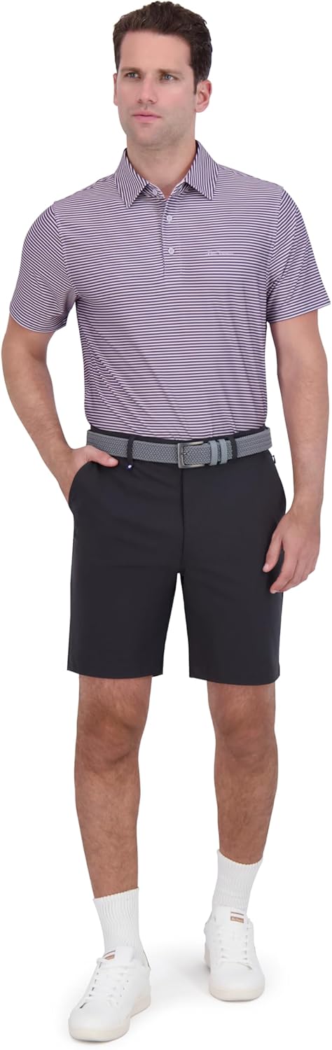 Ben Sherman Mens Performance Golf Shirts– Stretch, Extra Soft Fabric, Moisture-Wicking, Odor Resistant