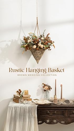 Miniatura 10 de Ling's Moment Plantas artificiales, ramas de semillas de eucalipto, 6 piezas de relleno de vegetación falsa de 12 pulgadas de alto con tallos,