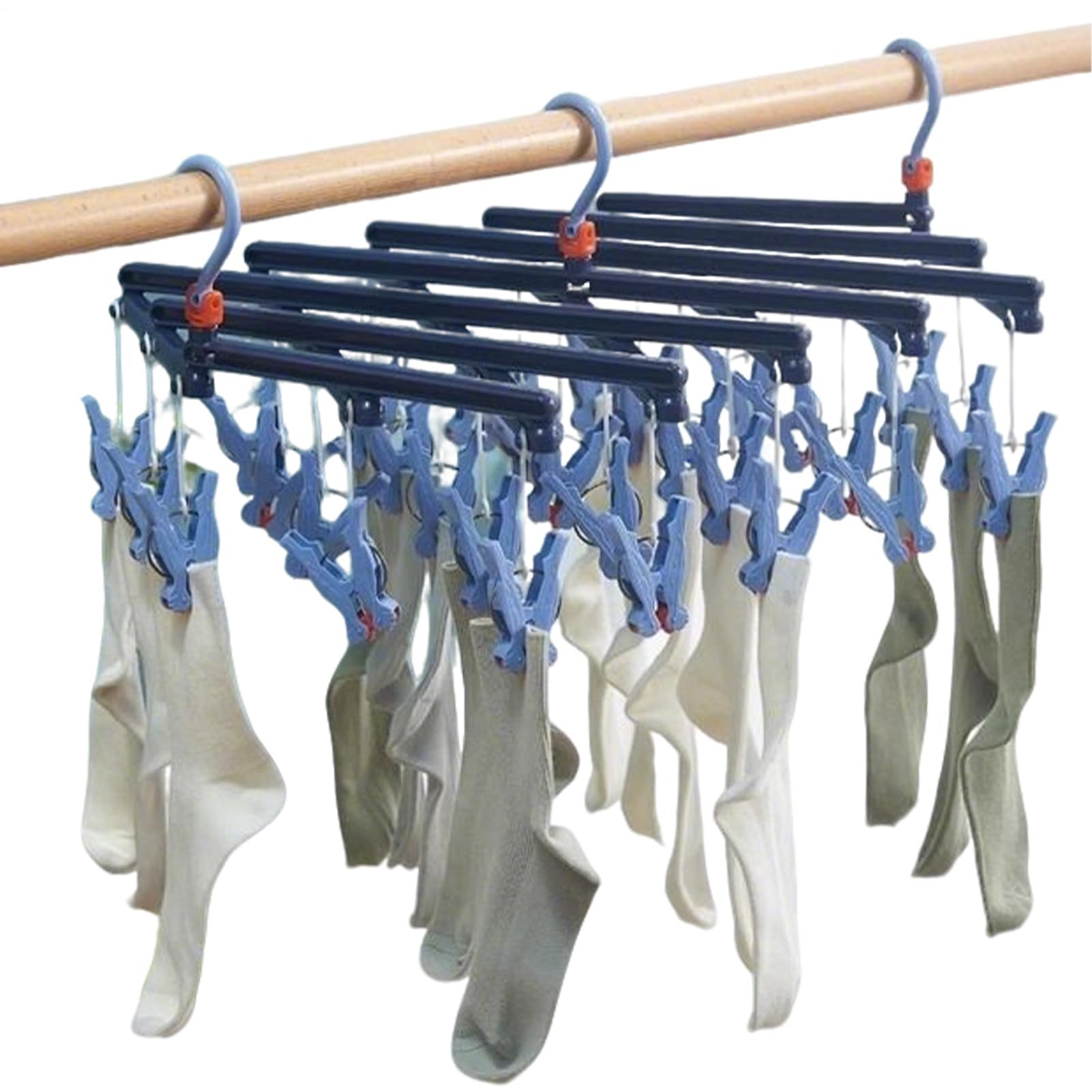 Cintre à linge design et séchoir à chaussettes rétractable longue durée