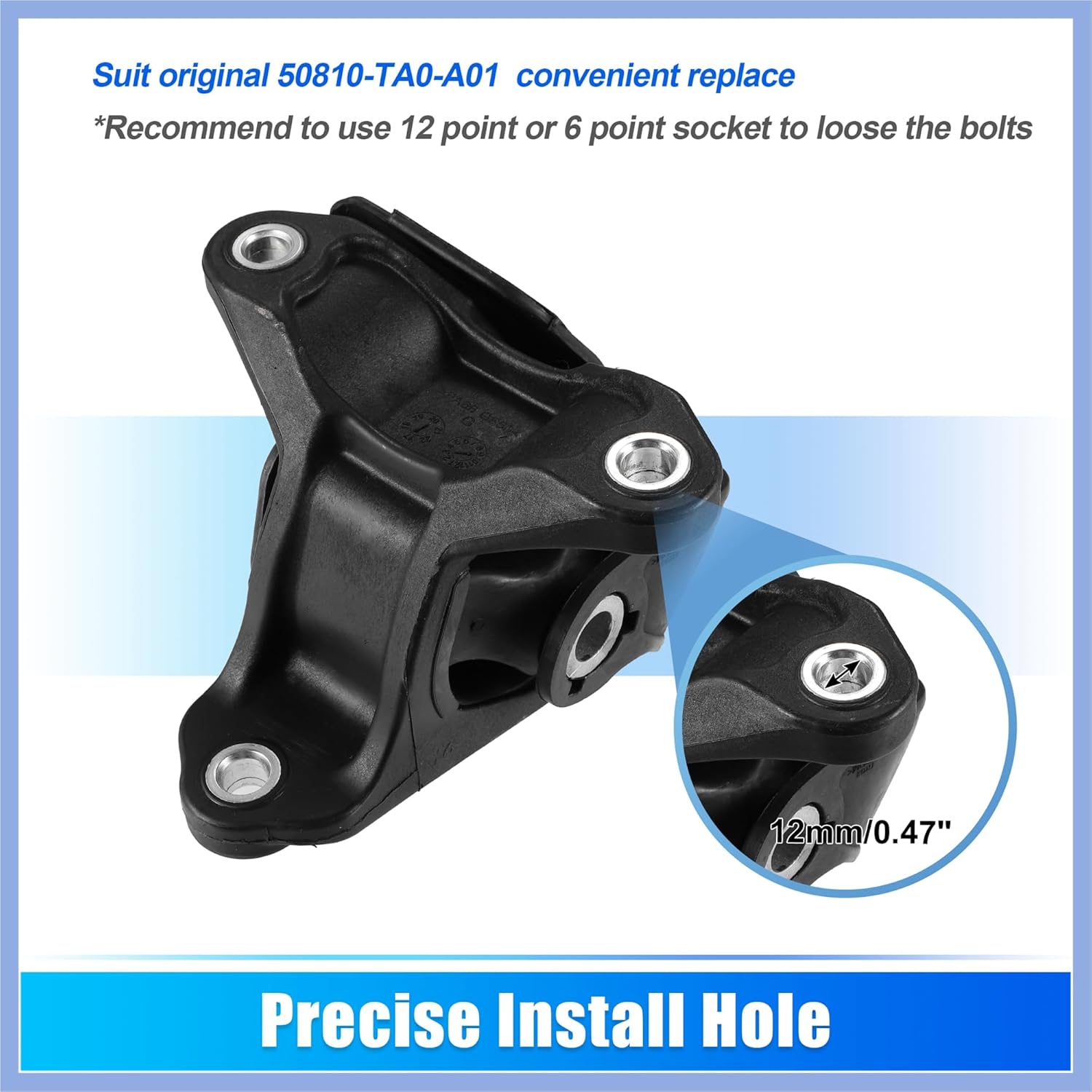 Engine Motor Mount Rear 50810-TA0-A01 for Honda Accord 2008-2012 Engine Mount Bracket 1 Pcs Stable