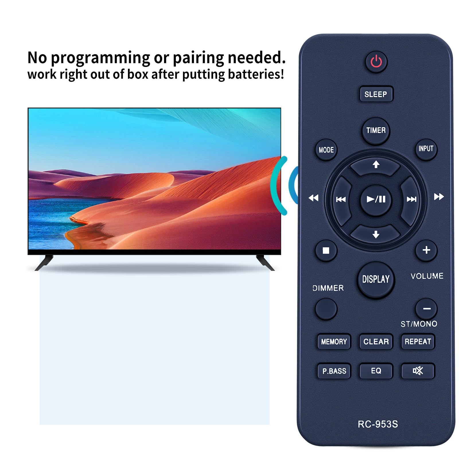 Nouvelle Télécommande Pour Pioneer RC-953S X-EM16 EM26 X-EM21 X-EM11 X-PM12 Micro Hi-Fi Récepteur