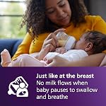 Philips Avent Natural Baby Bottle with Natural Response Nipple (Slow Flow, Flow 2), 4oz, 3-pack, SCY900/03