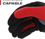 Mechanix Wear: FastFit Work Glove with Elastic Cuff for Secure Fit, Performance Gloves for Multi-Purpose Use, Touchscreen Capable Safety Gloves for Men (Red, Small)