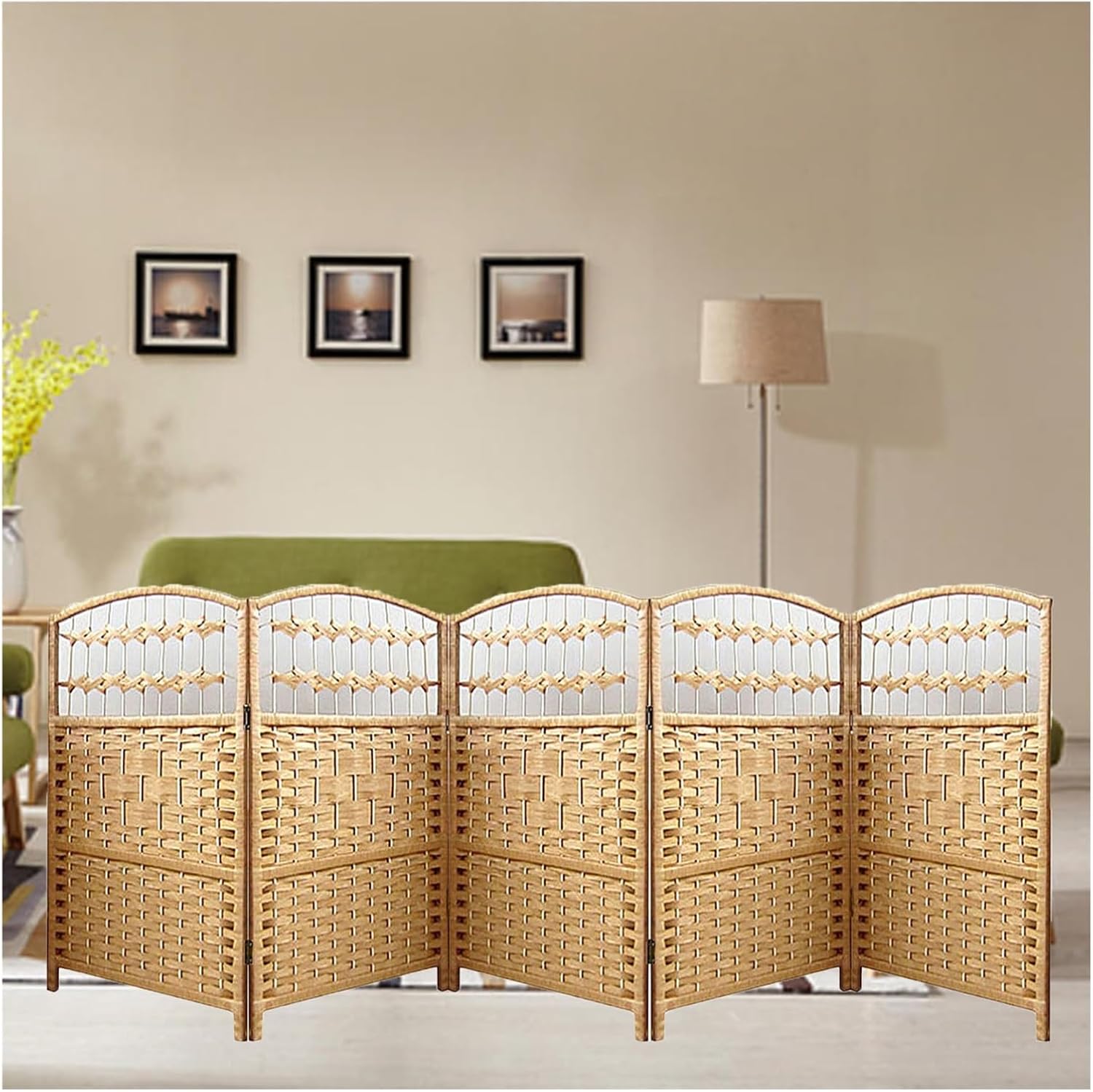 小型ルームディバイダー、ルームディバイダー折りたたみプライバシースクリーン、4/5/6パネルルームディバイダー、ホームオフィス、スタ