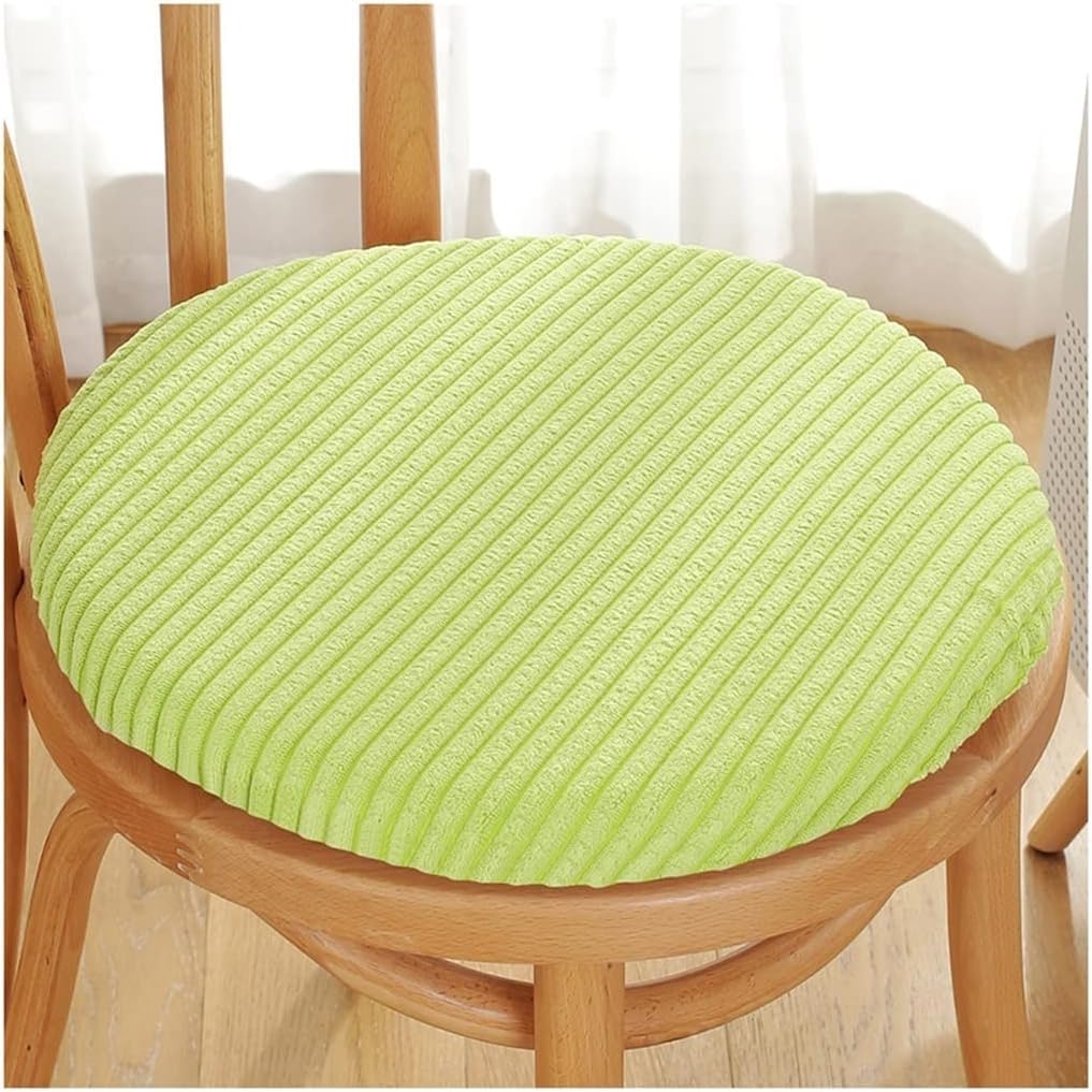 JingNian Round Seat Cushion Memory Foam Round Chair Cushion, Anti-Slip Soft Removeable Stool Cushion For Dining Chair Office Car Chair Pads(Size:45cm,Color:light green)