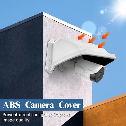 Miniatura 3 de WEILAILIFE Funda universal para cámara para exteriores, plástico ABS resistente a la intemperie, pantalla de seguridad para domo, bala, cámaras