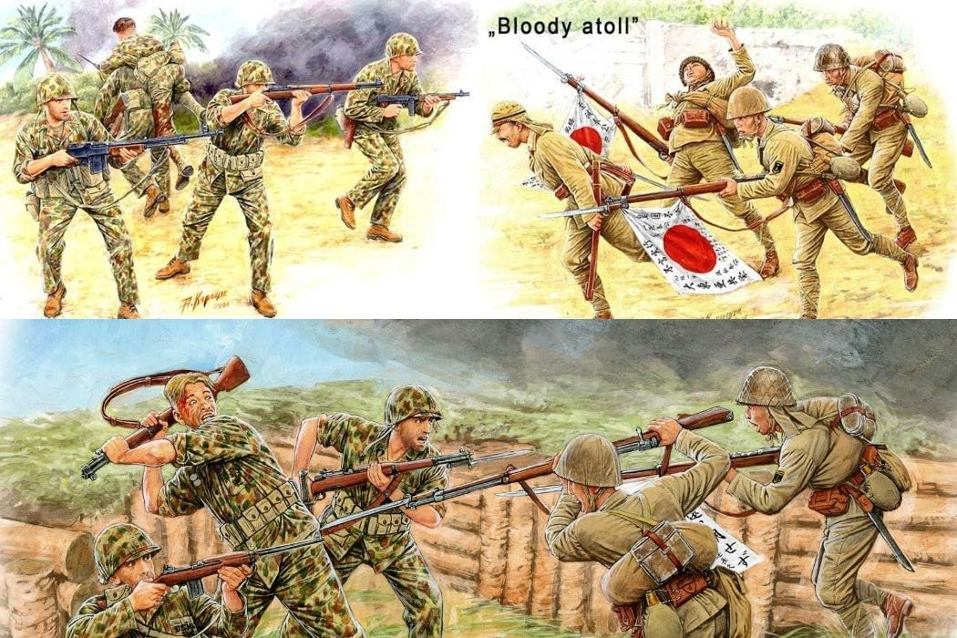Masterbox Bundle LOT of Bloody Atoll Tarawa Series 3 Plastic Kits 1/35