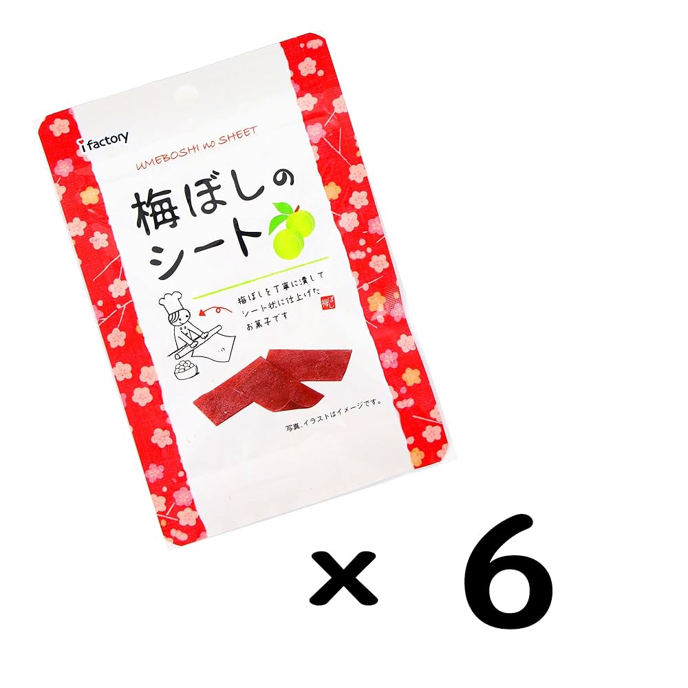 Amazon.co.jp: アイファクトリー 梅ぼしのシート 14g×6袋 : 食品