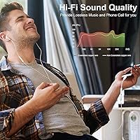 Vista 5 de [Certificado MFi de Apple] Adaptador de auriculares Apple iPhone 14 Pro Max, paquete de 2 conectores Lightning a conector de auriculares de 0.138