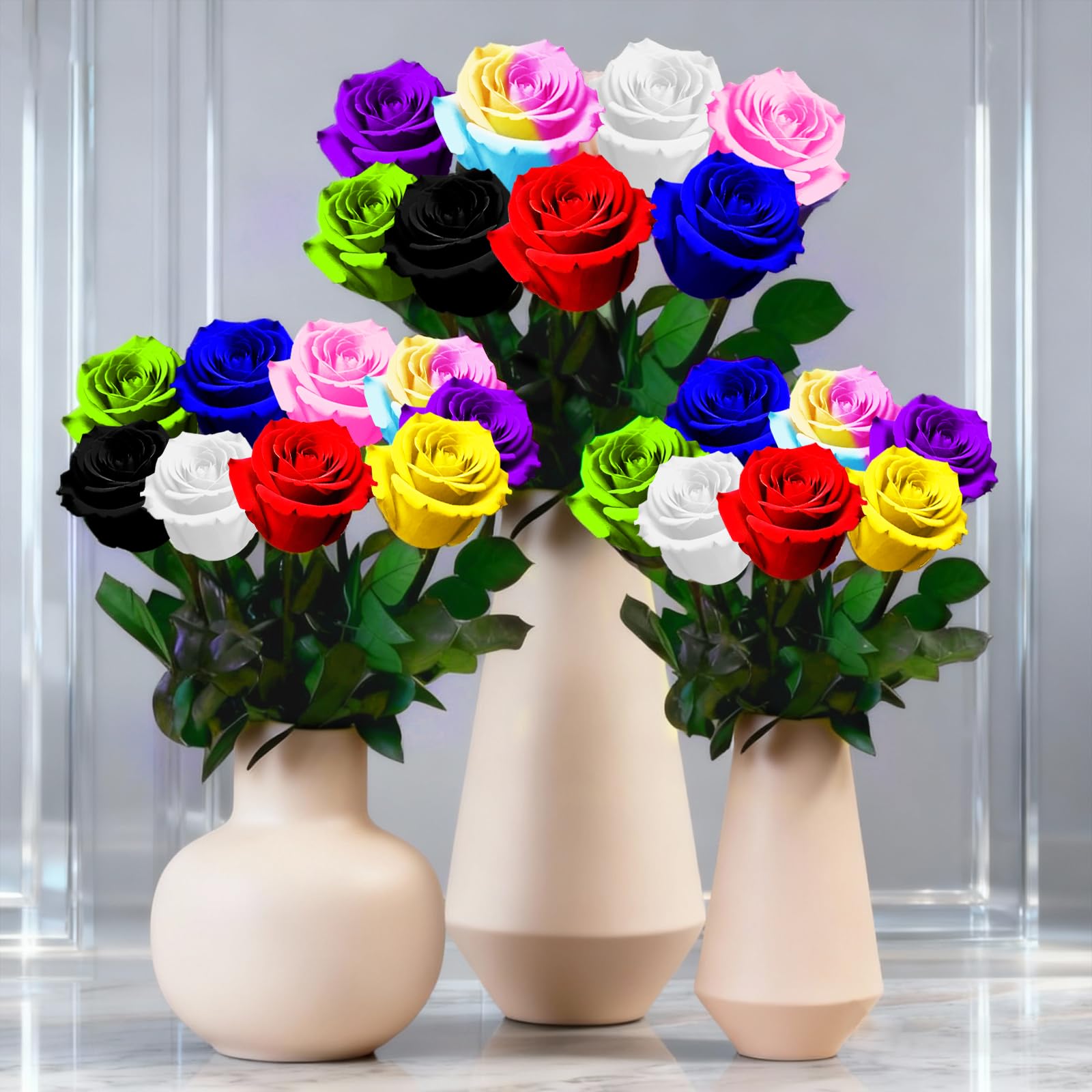 Single Forever Roses Luxury Gift for Women/Men, Birthday Gifts for Women,Flowers Gifts for Girlfriend,Wife,Mom,Anniversary,Valentine's Day,Wedding,Graduation,Presents for Her,Red