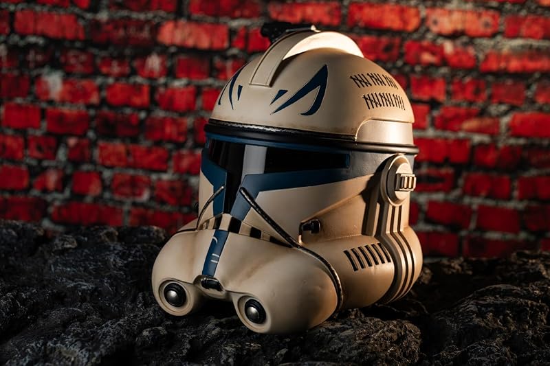 Novanime Rex Sisak - Star Wars Cosplay Jelmez Maszk Részletgazdag Gyűjtői Darab, PVC Anyagból, 20-24,4 Hüvelykes Fejméret