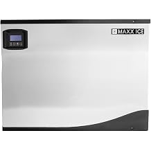 Maxx Ice Intelligent Series Modular Ice Machine, 30" W, 361 lbs, Half Dice Ice Cubes, in Stainless Steel with Black Trim MIM370NH