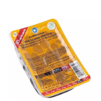 Marmarabirlik Turkish Black Olives, Olive Brine, Healthy Snacks, 7.05oz
