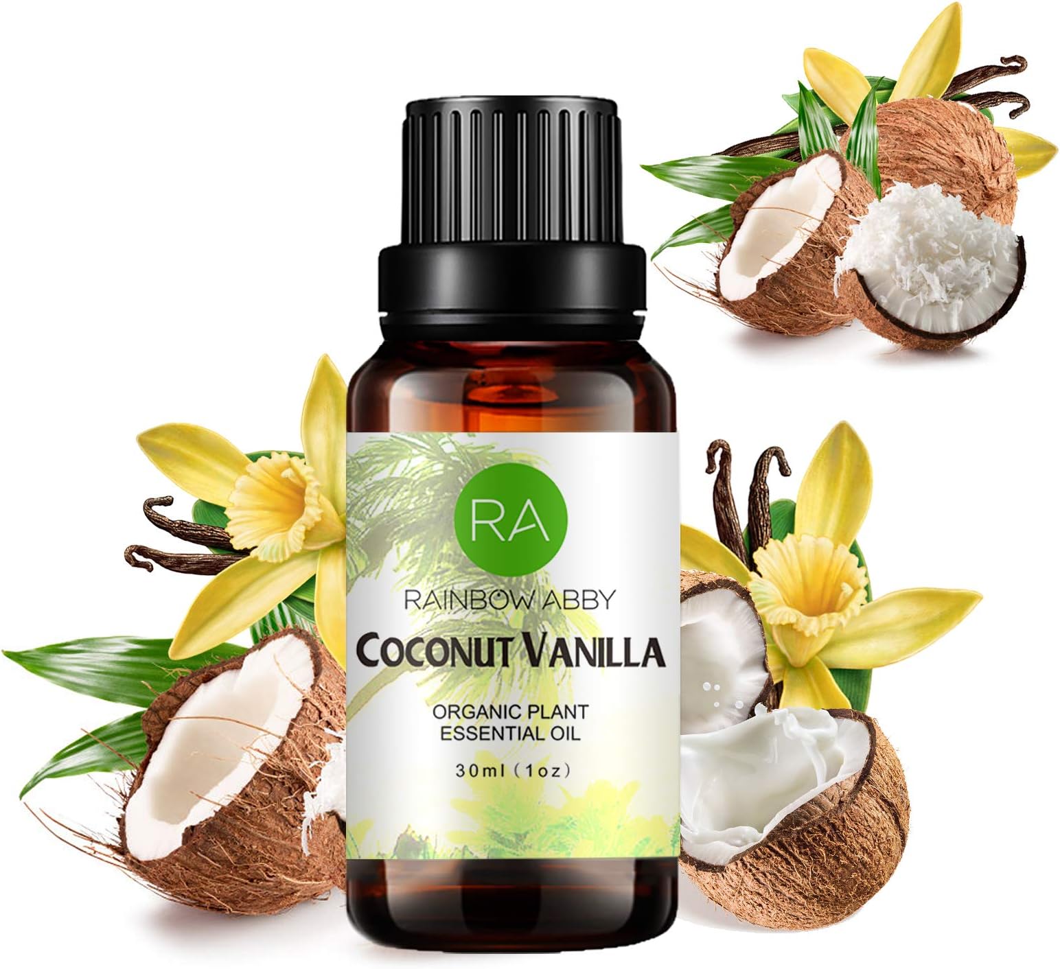 CoconutVanilla Essential Oil 30ml - 100% Pure Natural for Aromatherapy, Diffuser, Perfume