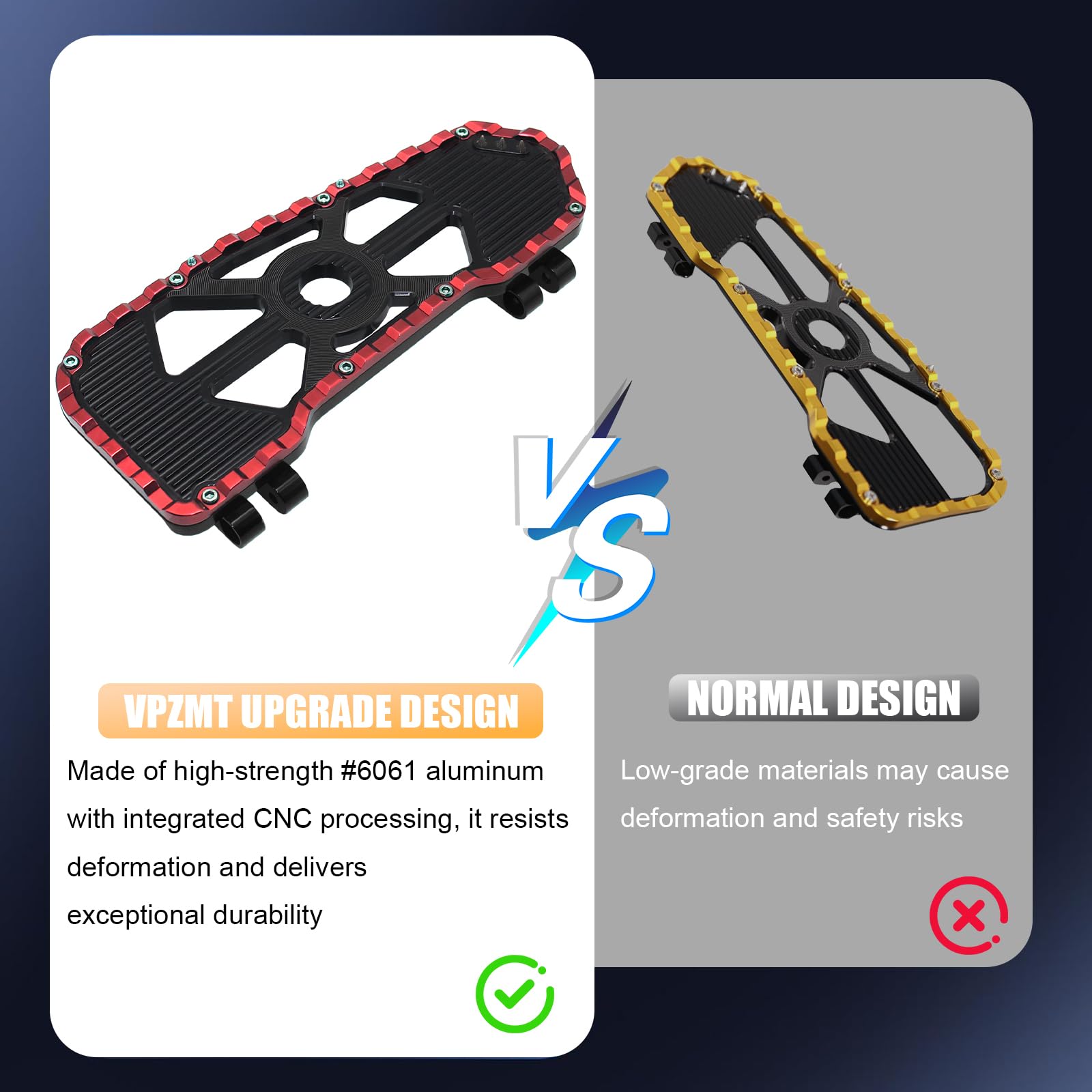 Amazon | VPZMT ドライバーフロアボード/フットペグ ハーレー