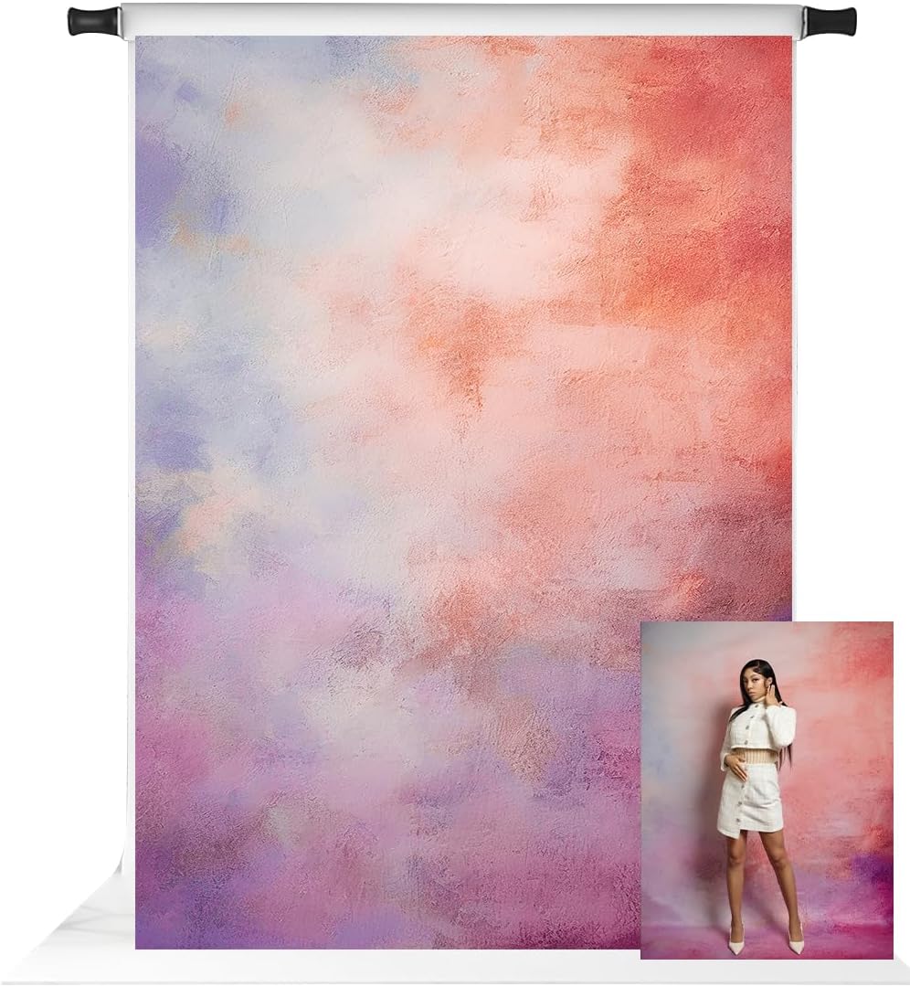 Kate Abstract Colorful Photo Backdrop Rustic Backdrop Texture Art Portrait Photography Backgrounds Photo Studio Props Pictures, 10x6.5ft