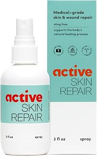 BLDG Active Skin Repair: Natural Hypochlorous Acid Spray for Cuts, Wounds, Rashes, Sunburns - Non-Toxic 3oz First Aid