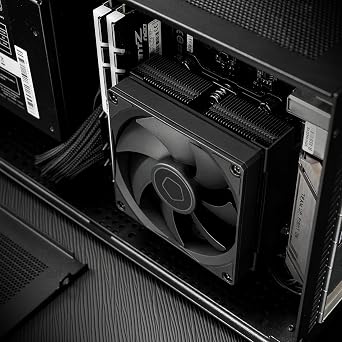ID-COOLING IS-53-XT Black Low Profile CPU Cooler 53mm Height, 4 Heatpipes, 92mm PWM Fan, All-Black Design, Compatible with Intel LGA1851/1700/1200/115X & AMD AM5/AM4