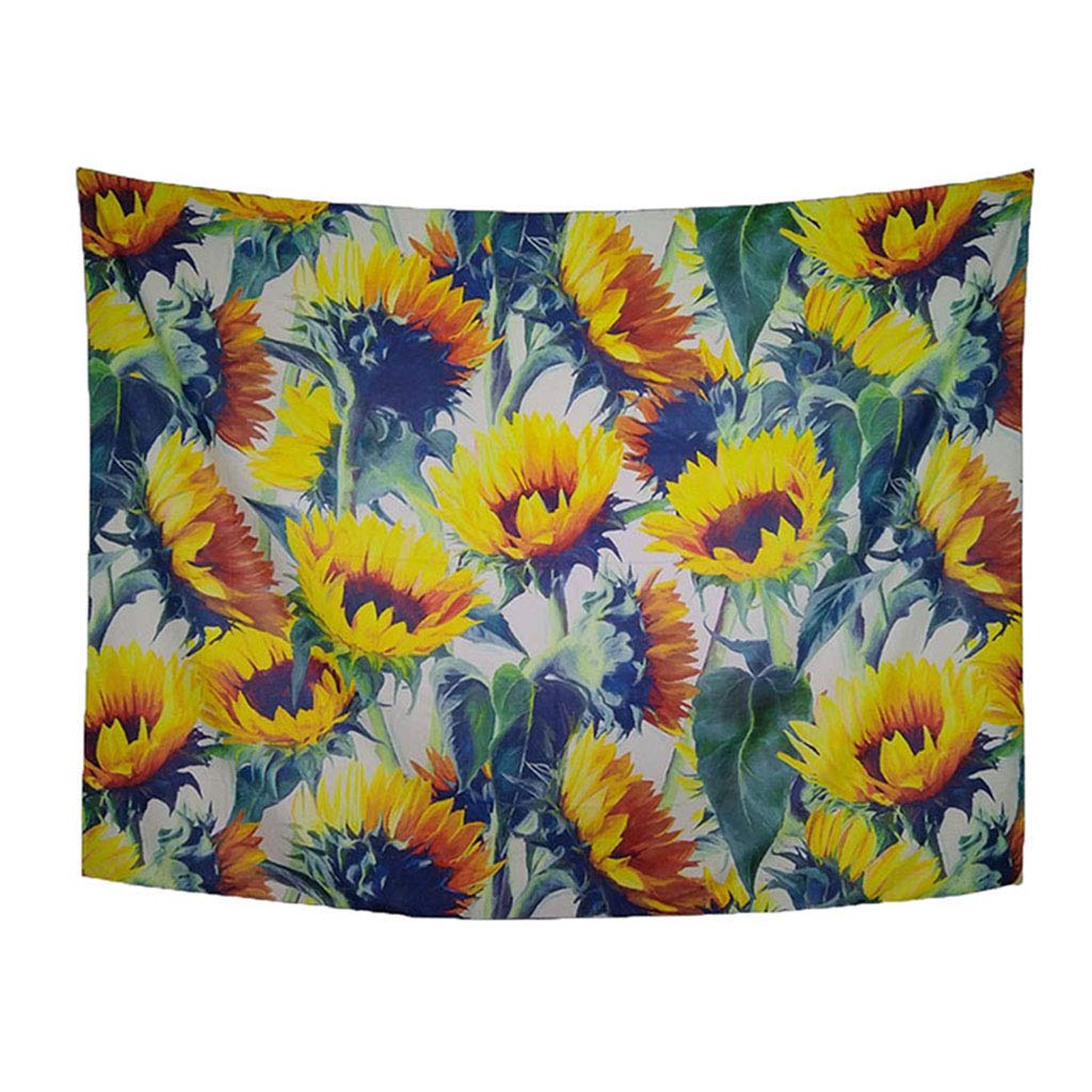 Tapisserie de polyester suspendue salon tournesol finition premium