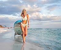 Vista 3 de SUP Wheels Evolution X Transportador extra ancho Porta tabla inflable y remolque de bicicleta