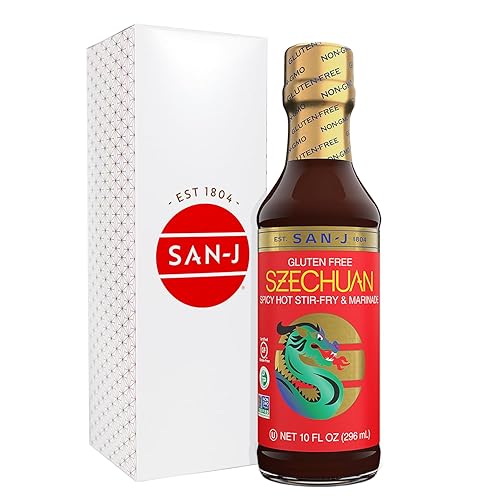 Vista 36 de San-J - Salsa barbacoa coreana sin gluten - Salsa audaz y sabrosa para cocinar - Sin OMG - Botella de 10 onzas
