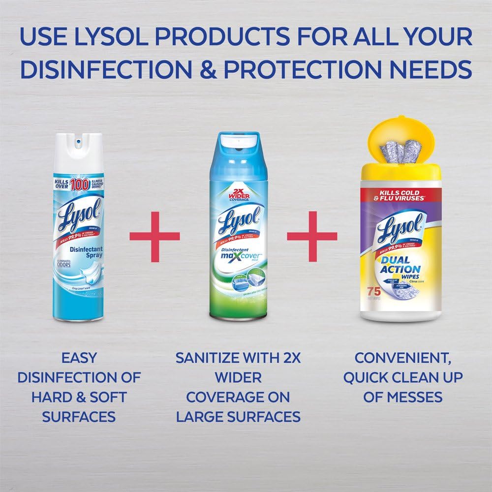 Lysol Dual Action Disinfecting Wipes, Citrus Scent, 35 Count (Case of 12)