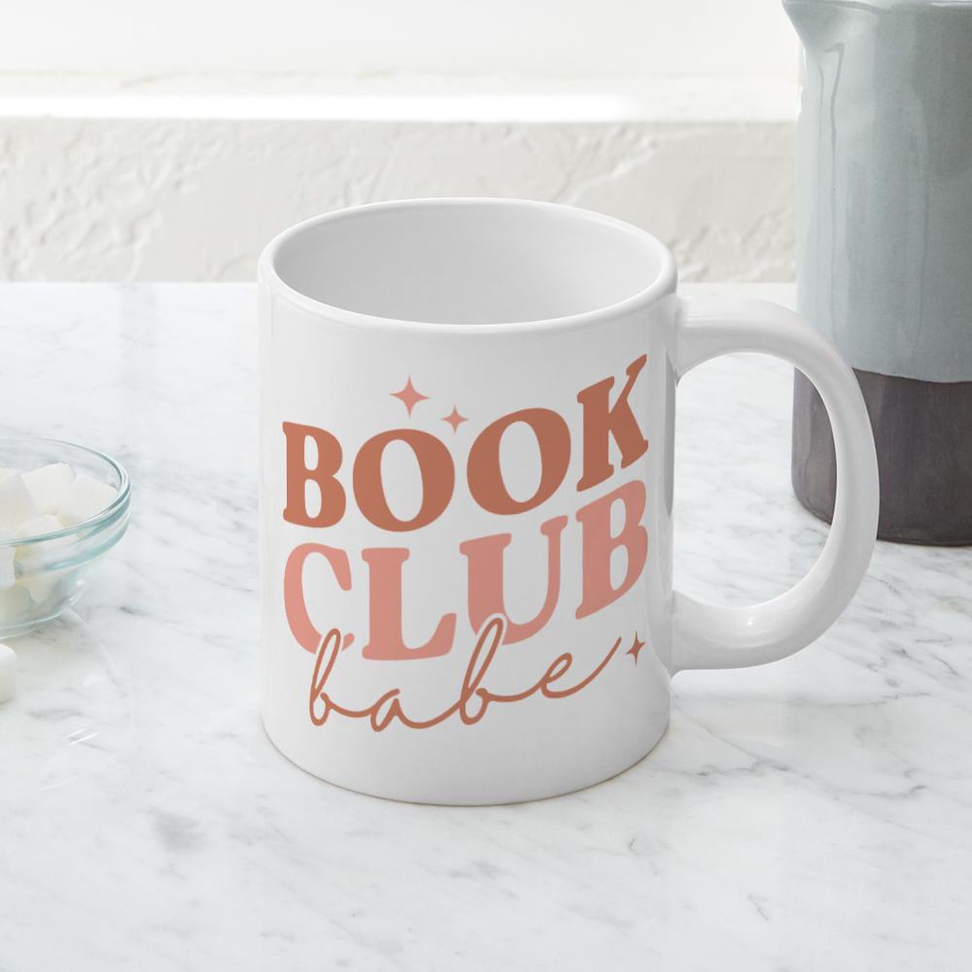 Amazon.com | CafePress Book Club Babe Mugs 20 oz Ceramic Coffee Mega Mug:  Coffee Cups & Mugs