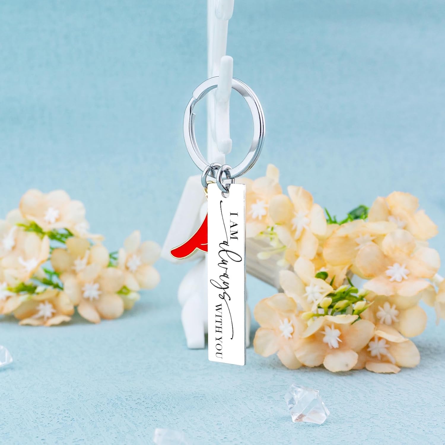 igvean Cardinal Keychain Bereavement Gifts Sympathy Gift Memorial Gifts Loss of Mother Father Lover Friend Remembrance Grief Gift for Condolence Funeral Baskets Cardinal Bird Themed Keyring - Image 3