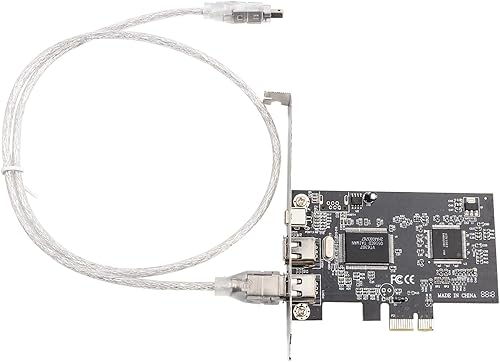 Miniatura 9 de Zopsc Tarjeta PCIE de captura de video FireWire para PC de torre de escritorio, 2.5Gbps 1394a IEEE 1394 controlador PCI Express tarjeta con cable