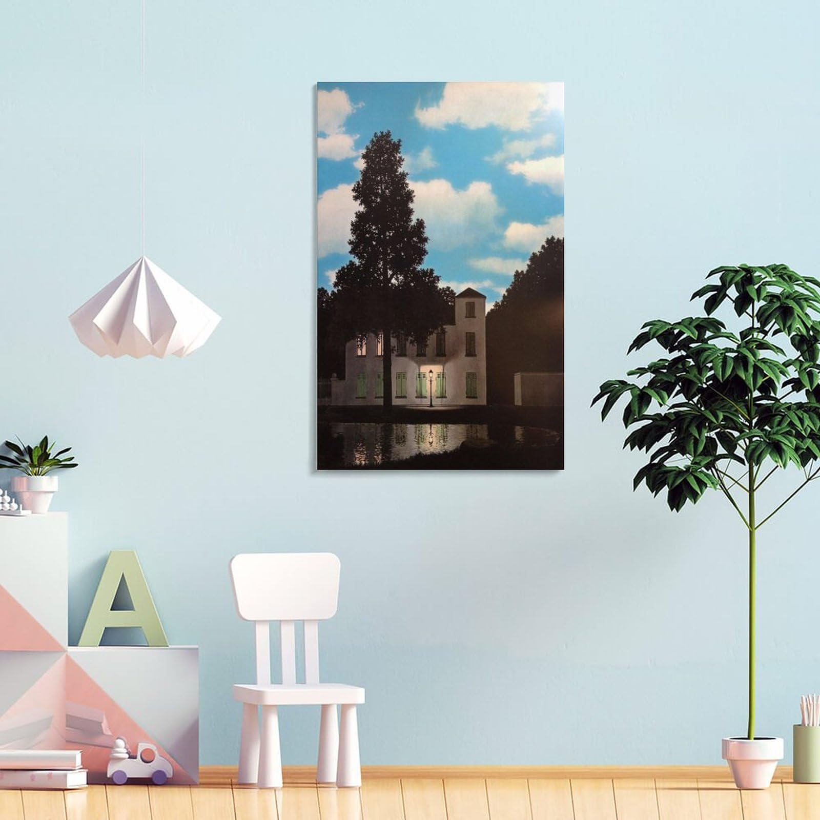 Amazon.co.jp: ルネ マグリット 『栄光の帝国1949年』絵画ポスター