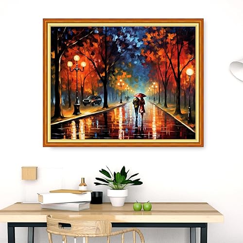 Miniatura 72 de Dimensean Kits de punto de cruz estampados, gama completa de patrones de bordado, kits de iniciación para principiantes, adultos o niños, kits