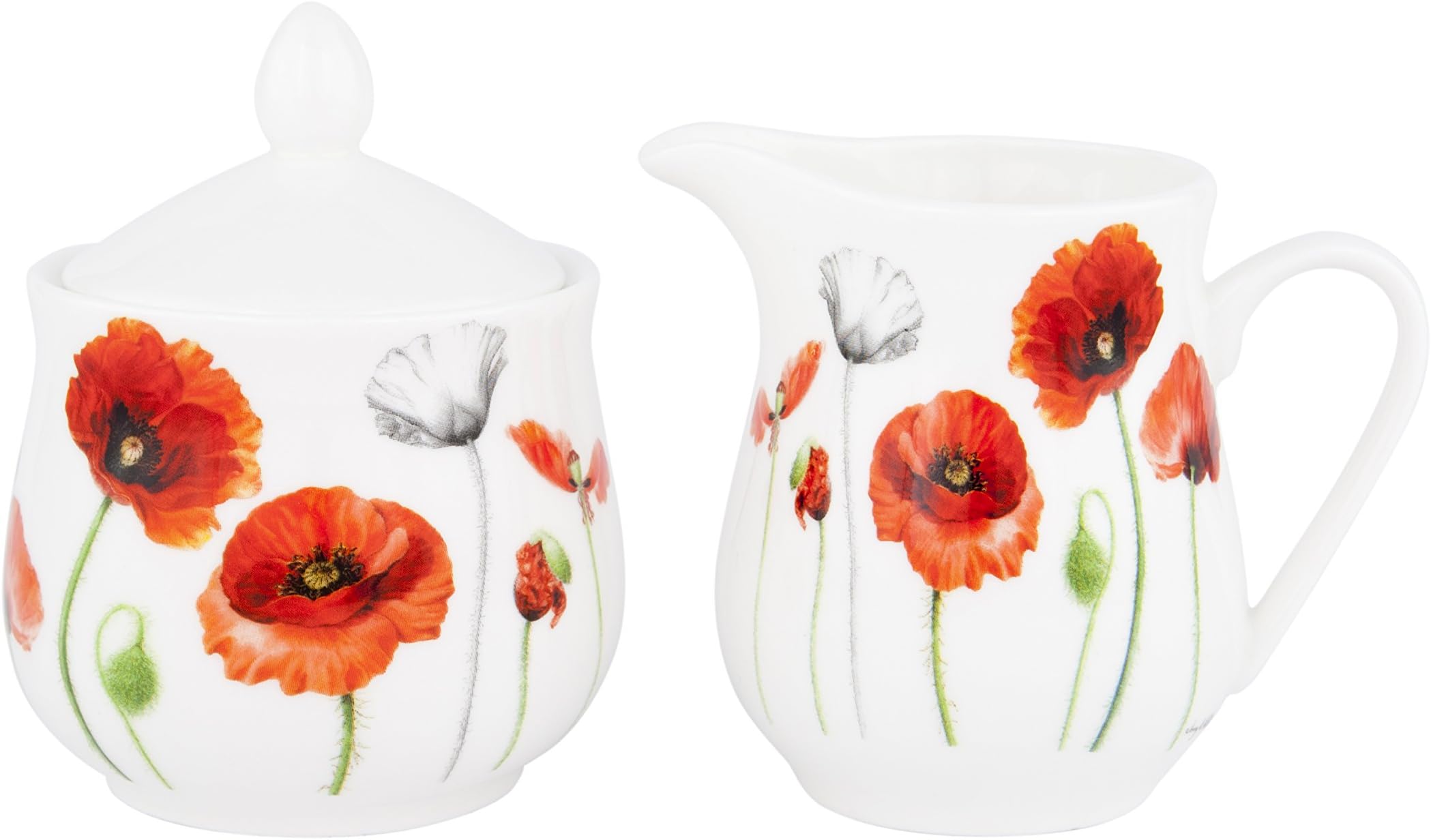 POPPIES Sugar & Creamer, Small