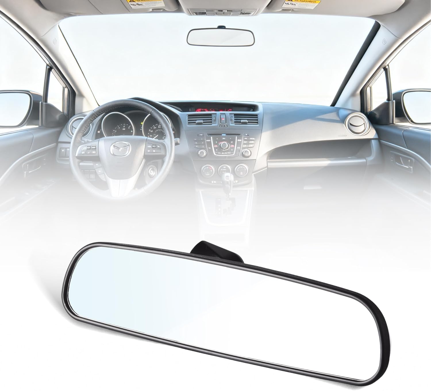 Interior Windshield Mirror Compatible for Mazda CX-7 CX-9 2 3 5 Speed 6 Miata MX-5 RX-8 Rear View Mirror B37F-69-220C B37F69220C