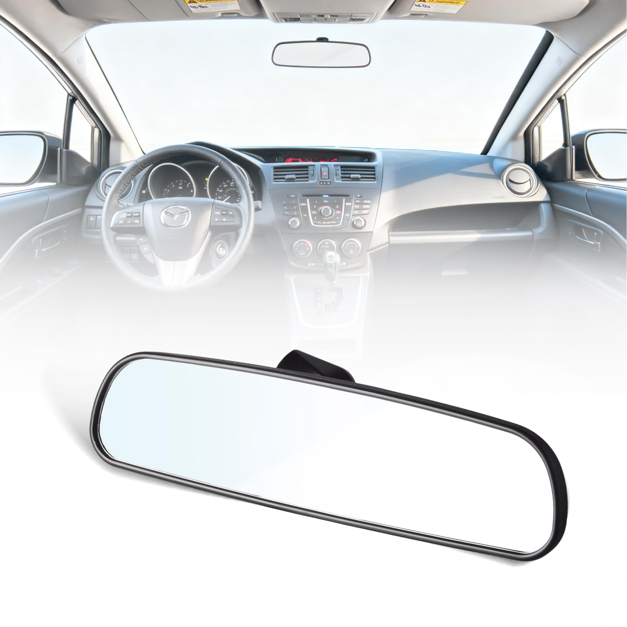 Interior Windshield Mirror Compatible for Mazda CX-7 CX-9 2 3 5 Speed 6 Miata MX-5 RX-8 Rear View Mirror B37F-69-220C B37F69220C