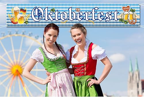 Miniatura 4 de Decoración de pancarta de Oktoberfest, guirnalda de decoración de festival de cerveza, decoración bávara de Oktoberfest para fiesta de Oktoberfest,