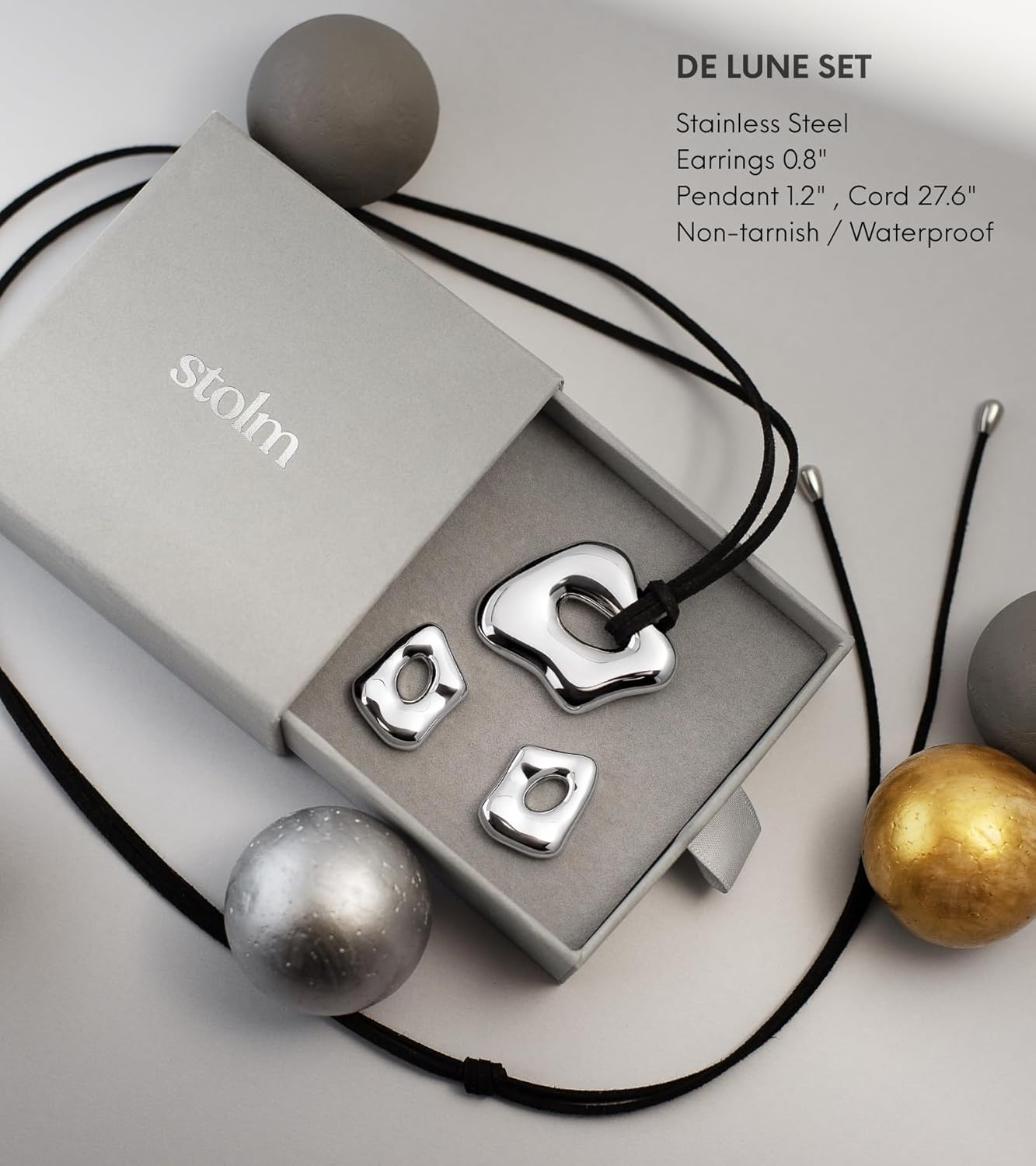 18K PVD Gold & Polished Silver Curated Jewelry Set for Women - Premium Stainless Steel, Non-Tarnish, Safe for Sensitive Skin, Perfect Holiday Gift - Image 7