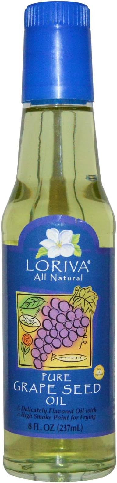Loriva Grapeseed Oil - Expeller Pressed - Italian - 8 Ounce , United States,
