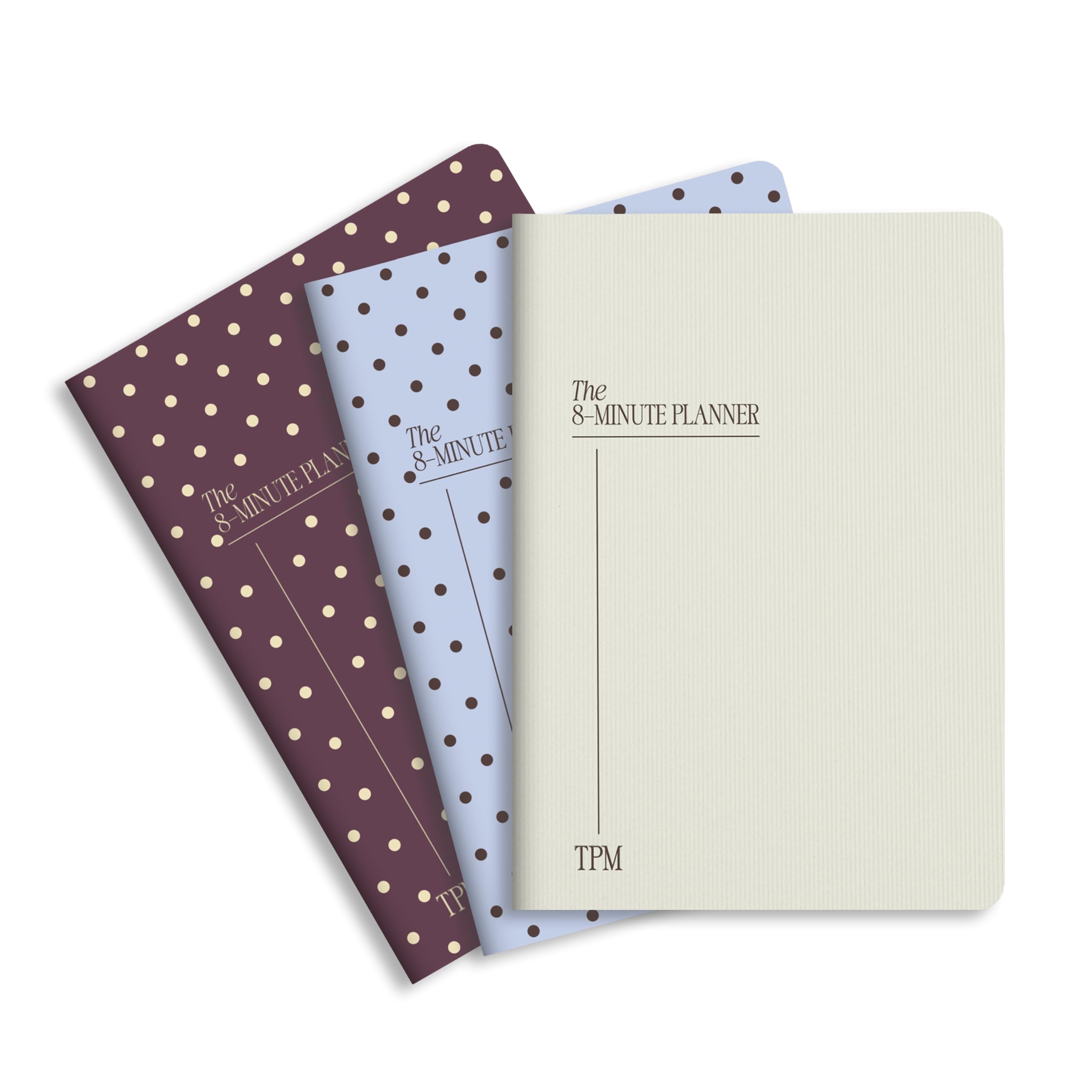 The Productivity Method | 8-Minute Planner Set | Undated Daily Productivity Planner | A5 Softcover Anti-Procrastination Time Blocking Planner | 3-Pack | Spot Set โ image 1