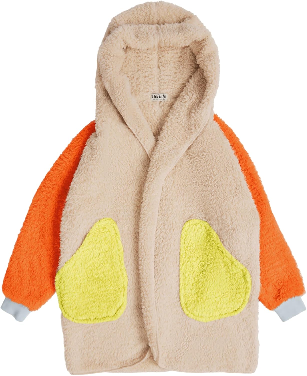 UnHide Shleepy Kids Faux Fur Robe - Lightweight, Extra Soft & Warm Wearable Blanket - Made From Soft Polyester Faux Fur
