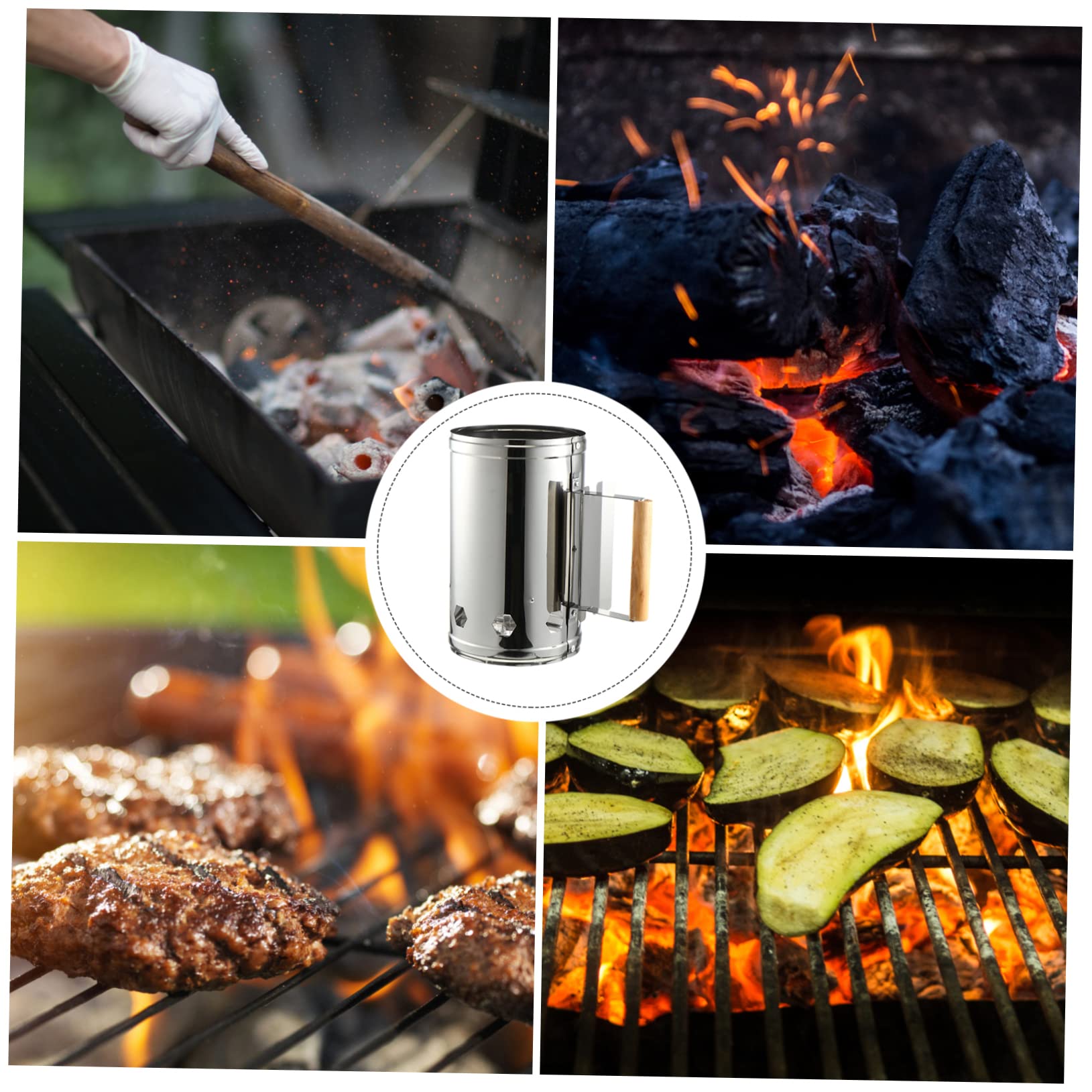 Gatuida Barbecue Fire Starter Barrel Accenditore Rapido per Carbone