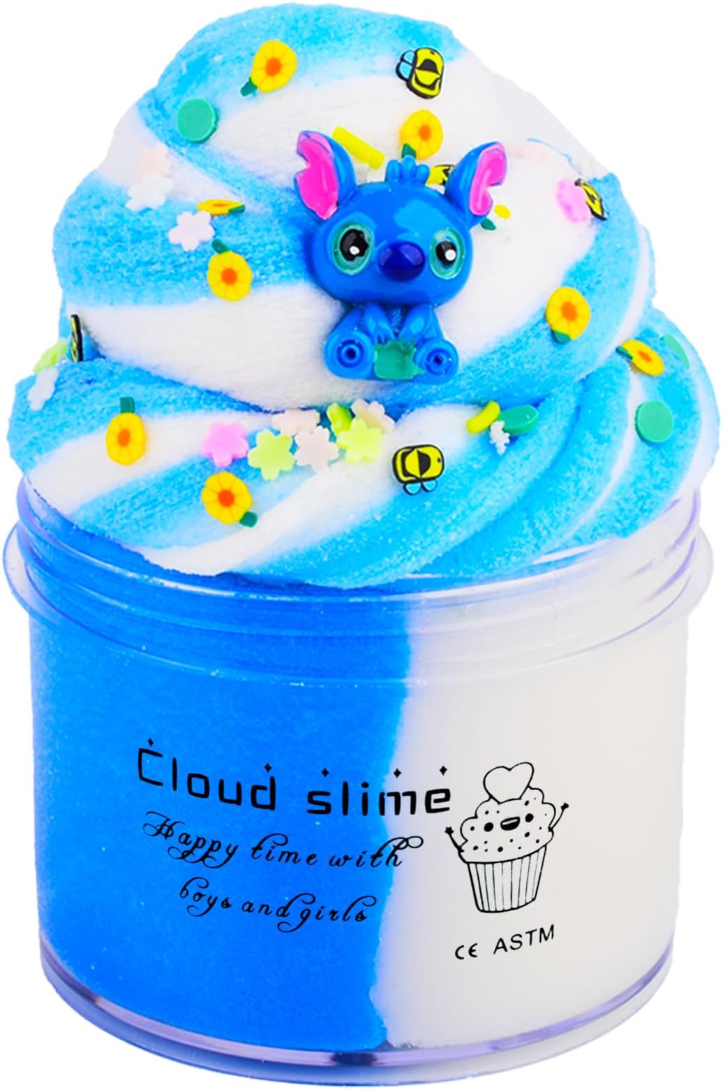 Blue Cloud Slime, Scented Slime Kit for Girls Boys, Super Soft Slime Game, DIY Kids Education Toy, Birthday Gift(7oz 200ML)