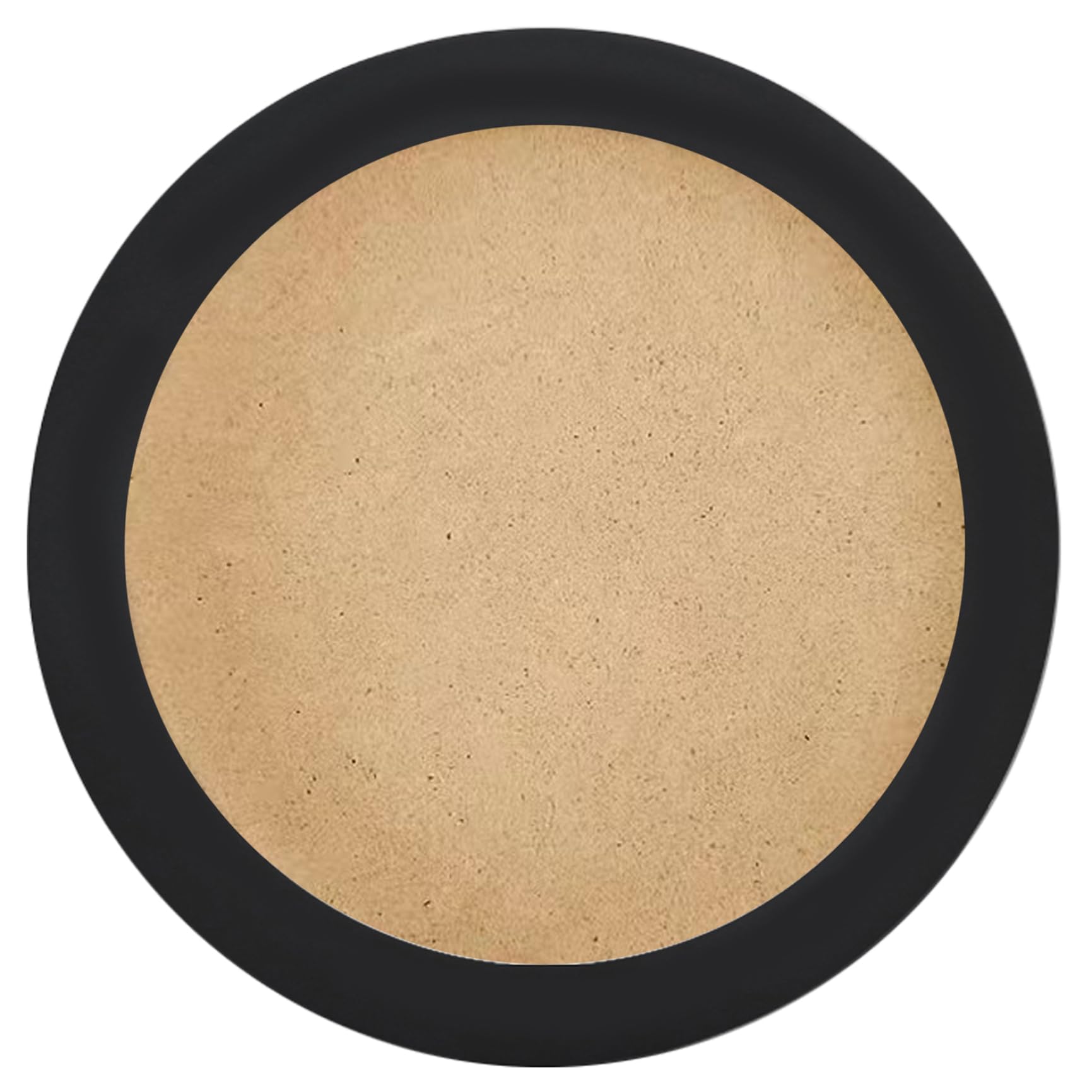 Cadre photo circulaire en bois noir 30,5 cm pour rompre les angles du salon
