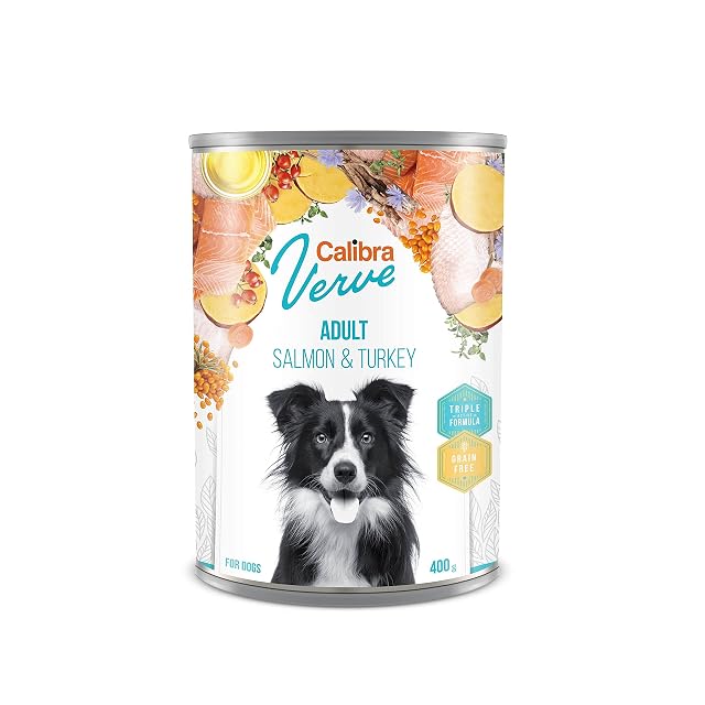 CALIBRA Dog GF Verve Adult SALMÓN Y Pavo Caja 6X 400GR
