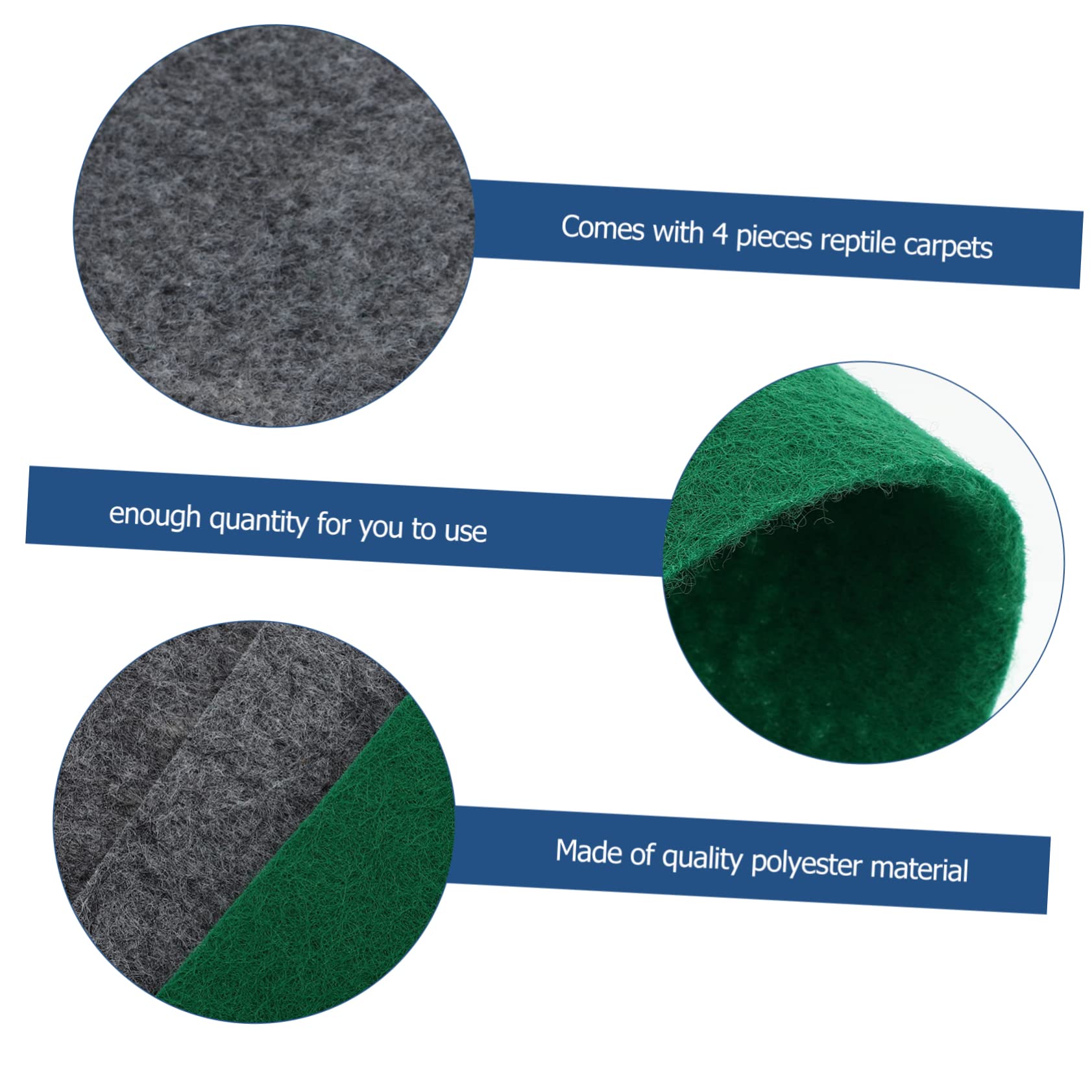 Sosoport 8stücke Reptile Carpet Mat wasserdichte Und Atmungsaktive Unterlage Für Echsen Schlangen Und Schildkröten Wiederverwendbar Und Zuschneidbar Terrarium-zubehör