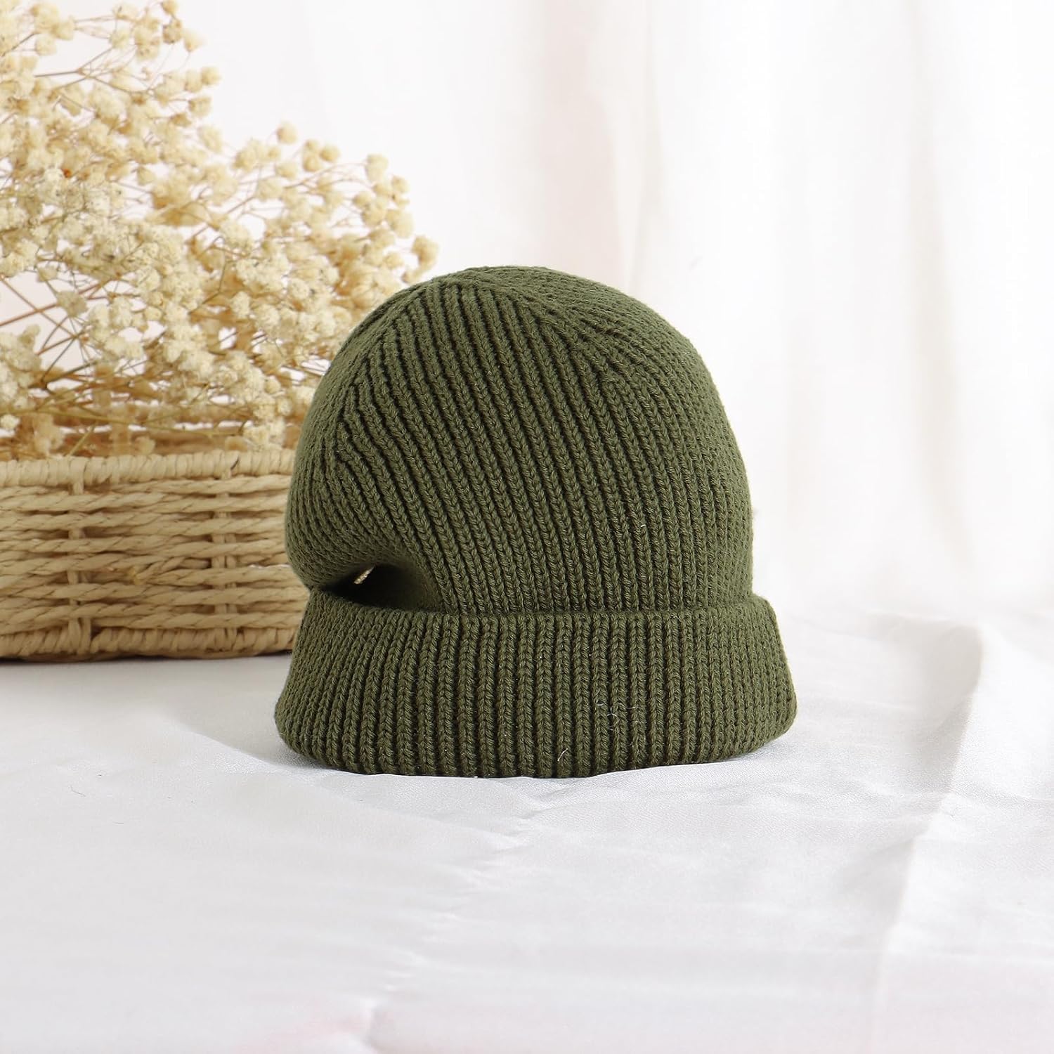 Hadetoto Cotton Baby Beanie Toddler Winter Hat Knit Boys Girls Warm Kids Beanies Skull Cap for 0-8 Years - Image 5