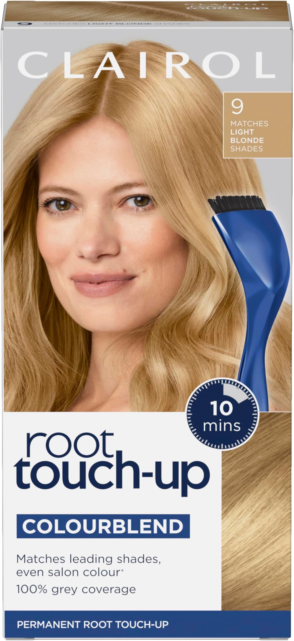 Root Touch-Up Permanent Hair Dye, 9 Light Blonde
